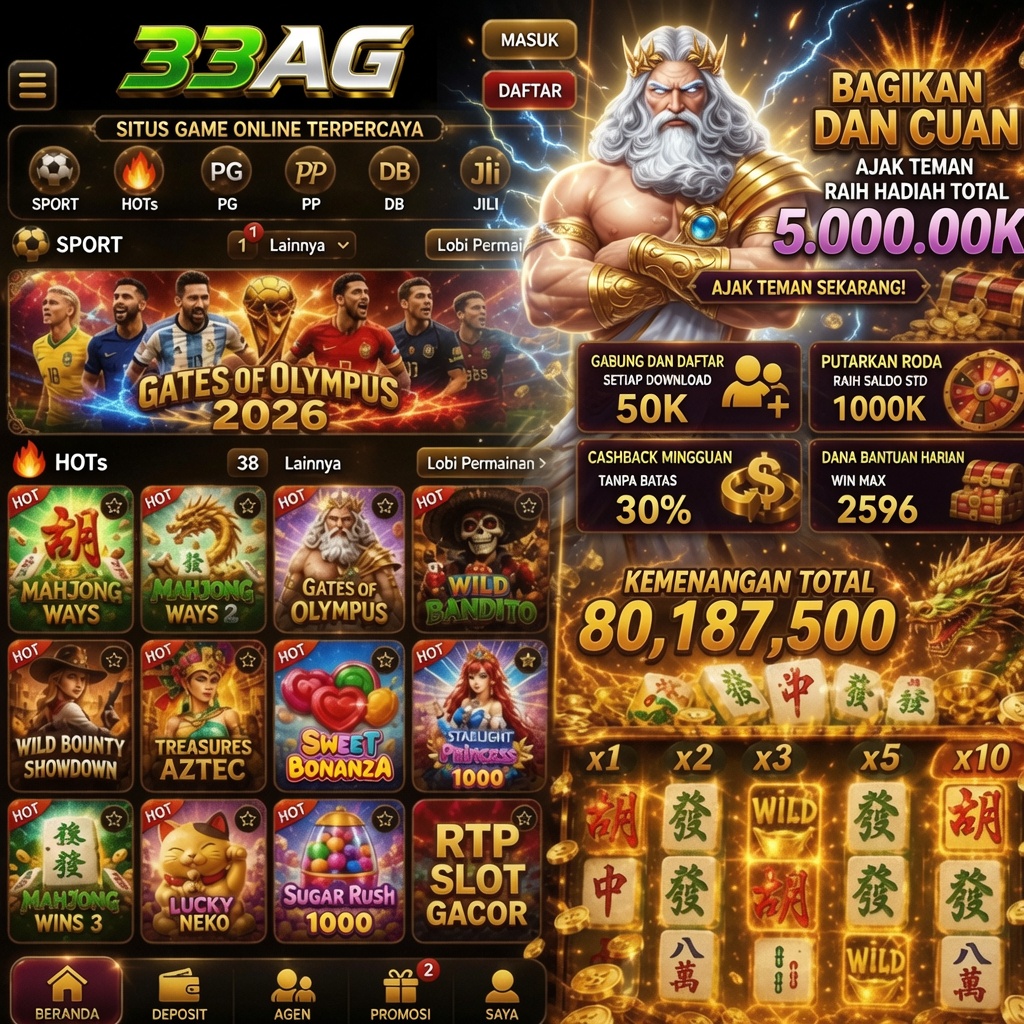 33AG - Situs Resmi Slot Online dari Berbagai Provider