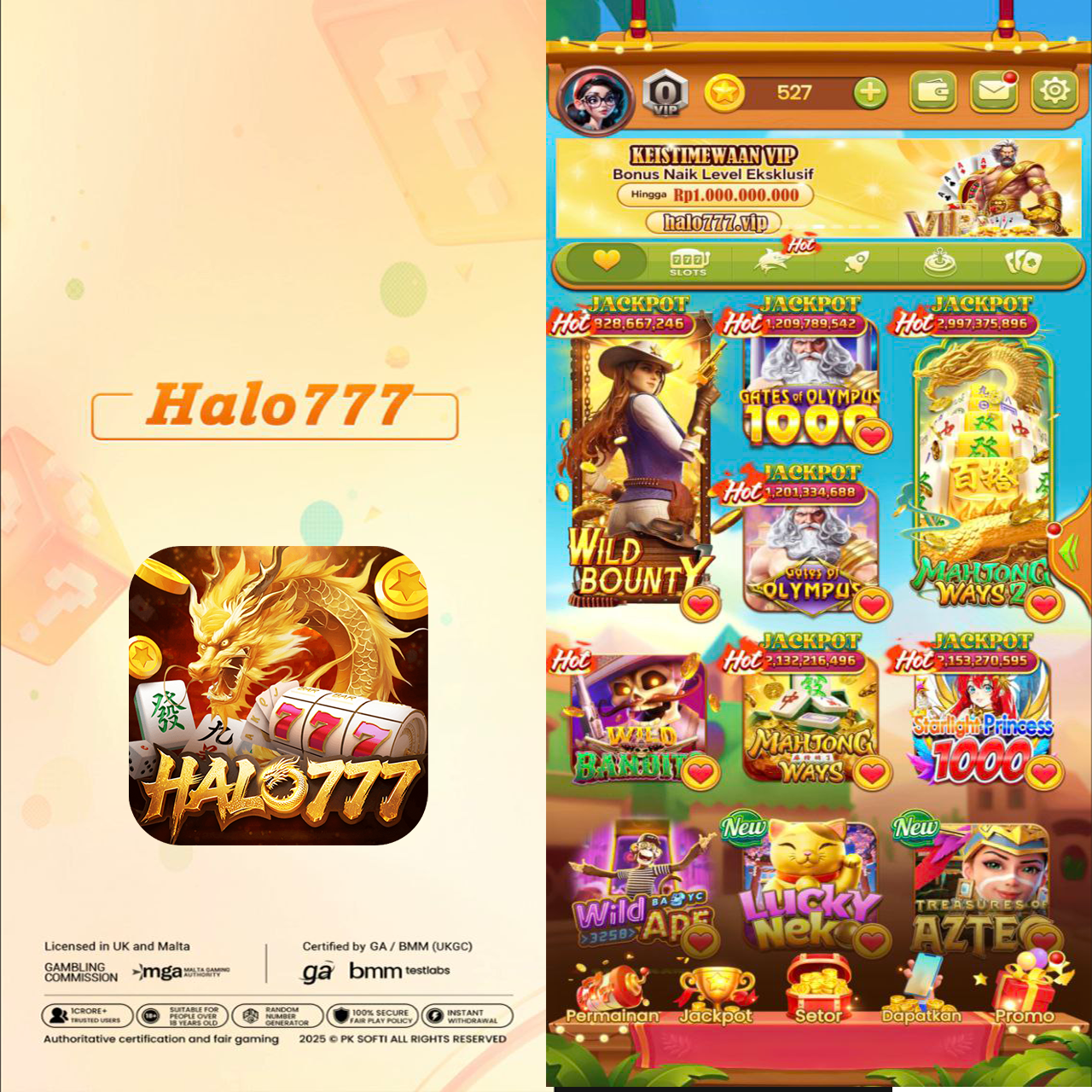 Tampilan kedua halo777