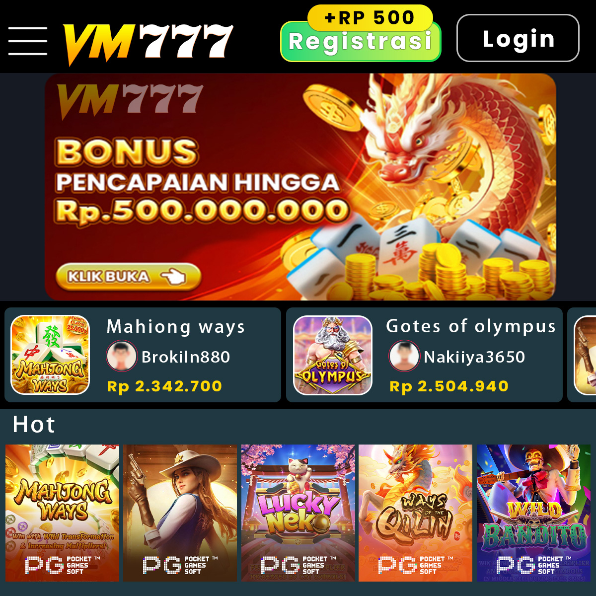VM777 - Dowdload & Install Aplikasi Slot Asli Minimal Bet 400 Perak